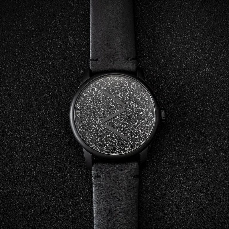 Excellence Le Régulateur Louis Erard x Olivier Mosset 42mm - Black on Leather Strap