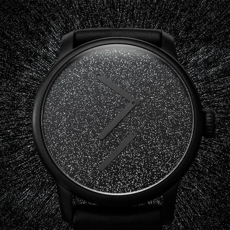 Excellence Le Régulateur Louis Erard x Olivier Mosset 42mm - Black on Leather Strap