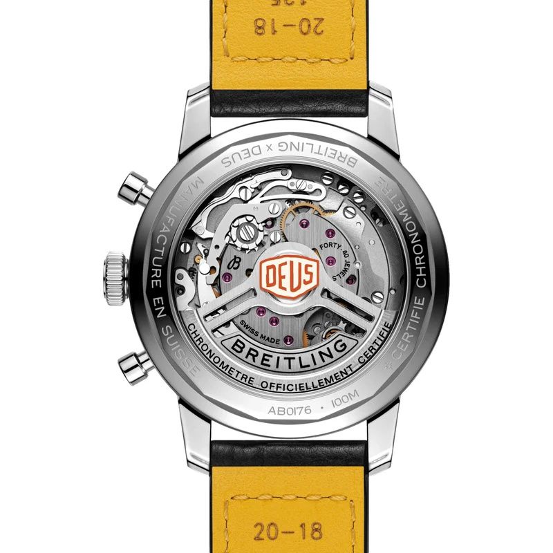 Top Time B01 Deus 41mm - Black on Leather Strap