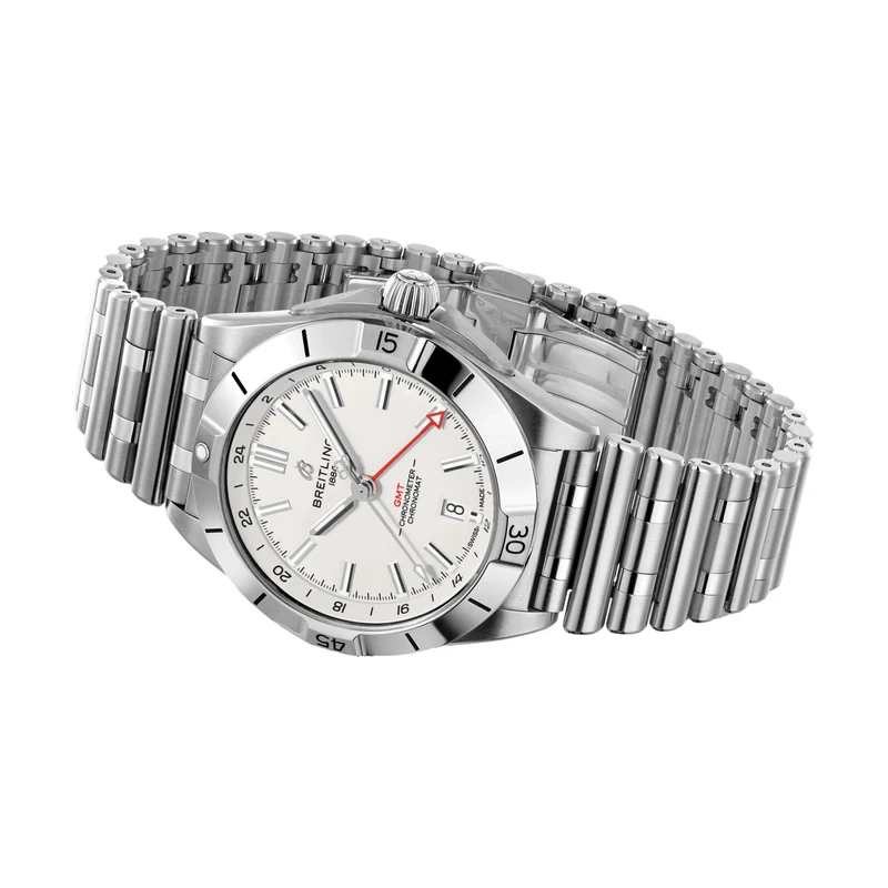 Chronomat Automatic GMT 40mm - White on Bracelet