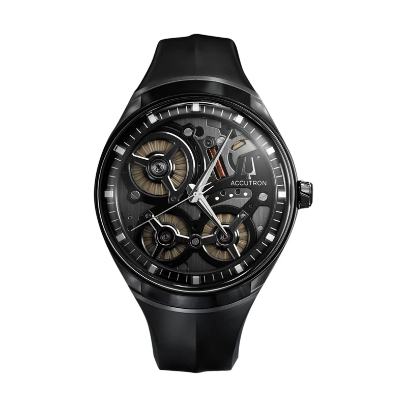 ElectroStatic DNA 45.1mm - Black on Rubber Strap
