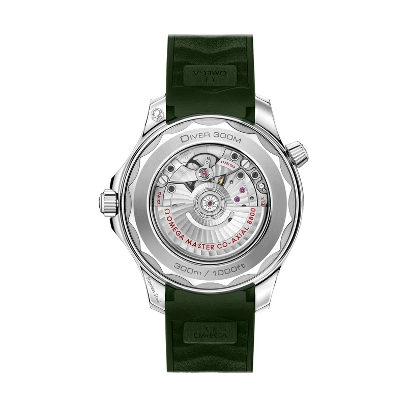 Seamaster Diver 300M 42mm - Green on Rubber Strap
