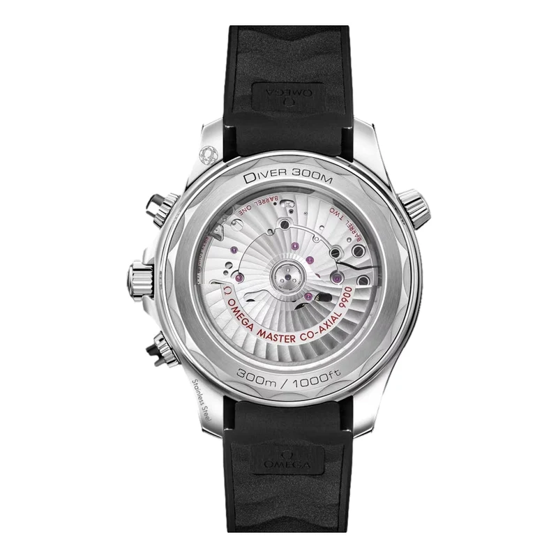 Seamaster Diver 300M Chronograph 44mm - Black on Rubber Strap