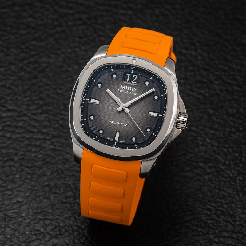 Multifort TV Big Date 40mm - Grey on Strap