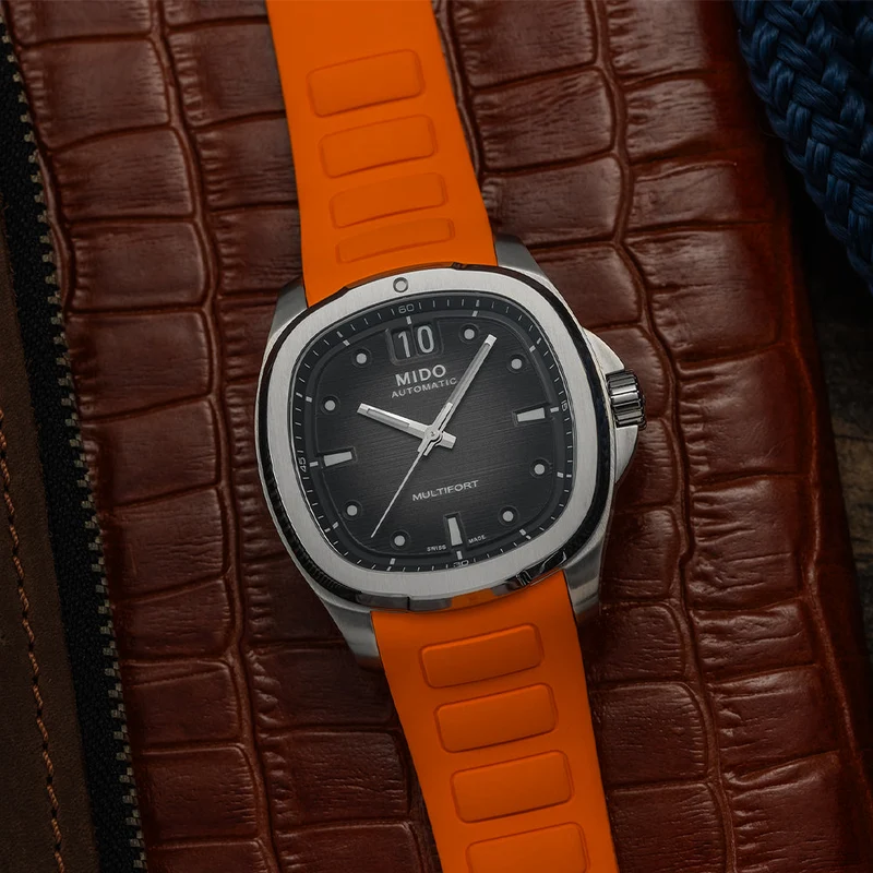 Multifort TV Big Date 40mm - Grey on Strap