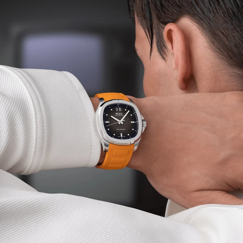 Multifort TV Big Date 40mm - Grey on Strap