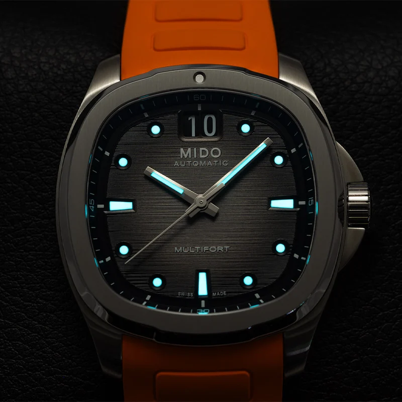 Multifort TV Big Date 40mm - Grey on Strap