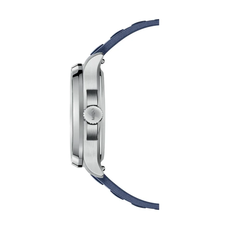 Multifort TV Big Date 40mm - Blue on Rubber Strap