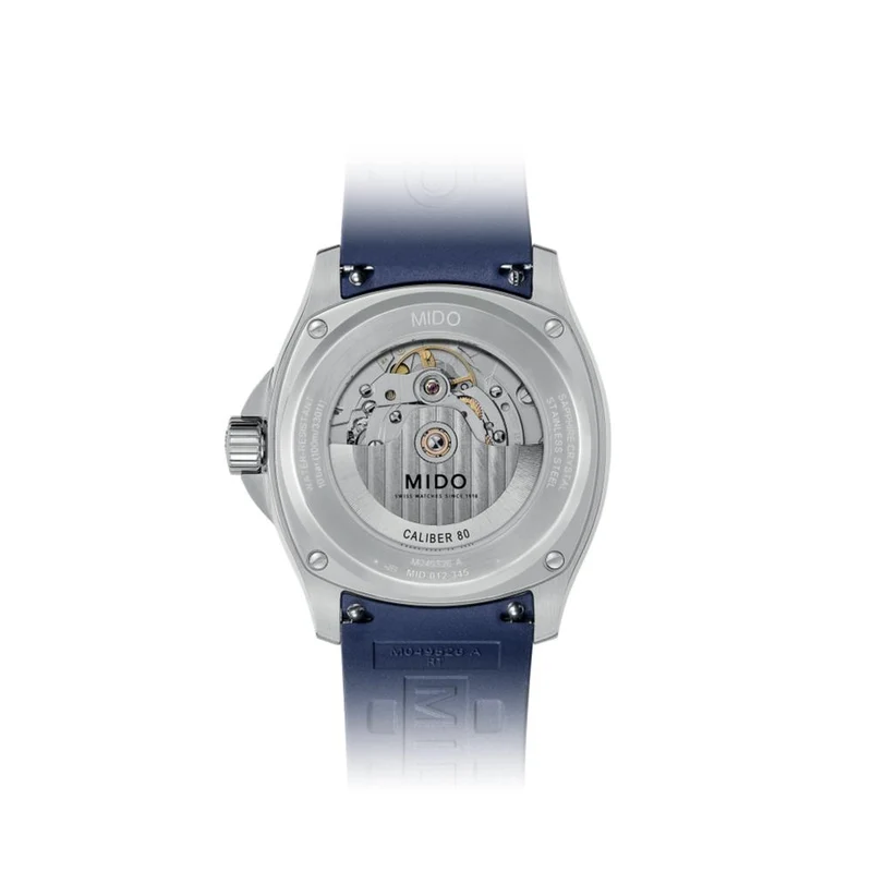 Multifort TV Big Date 40mm - Blue on Rubber Strap