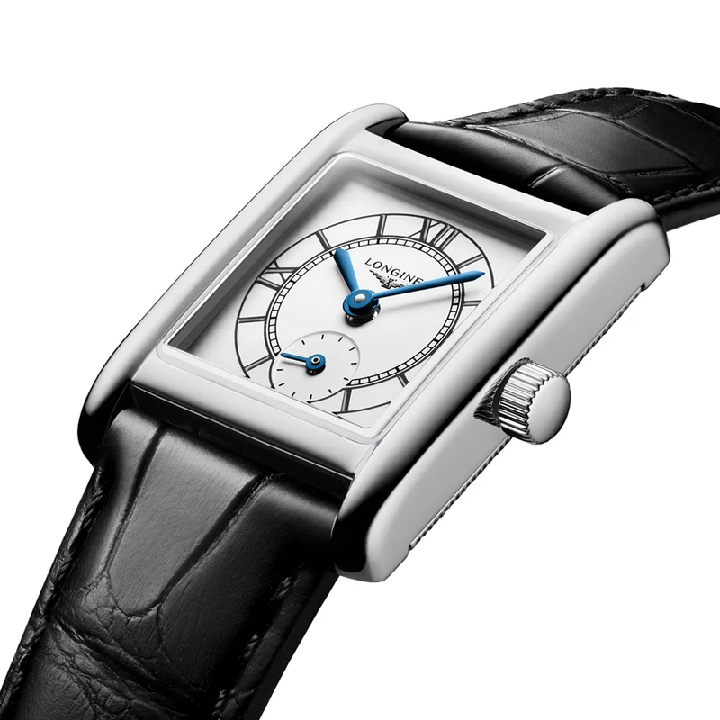 Mini DolceVita 29mm - Silver "Fliniqué" on Leather Strap