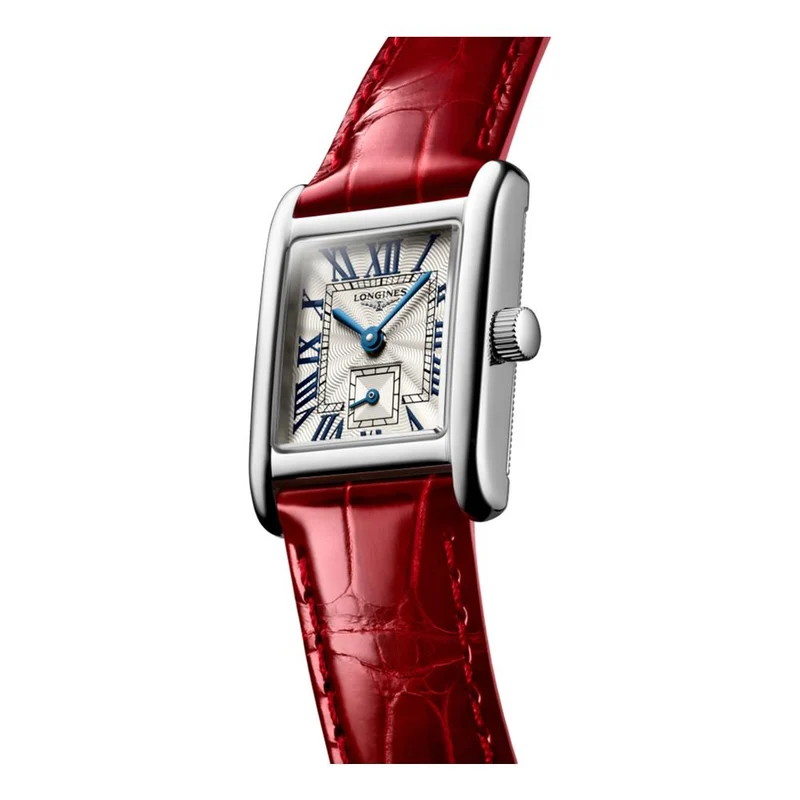 Mini DolceVita 29mm - Silver "Fliniqué" on Leather Strap