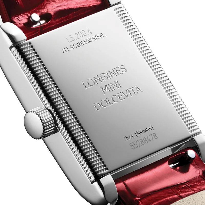 Mini DolceVita 29mm - Silver "Fliniqué" on Leather Strap