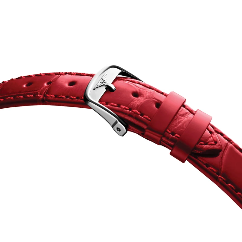 Mini DolceVita 29mm - Silver "Fliniqué" on Leather Strap