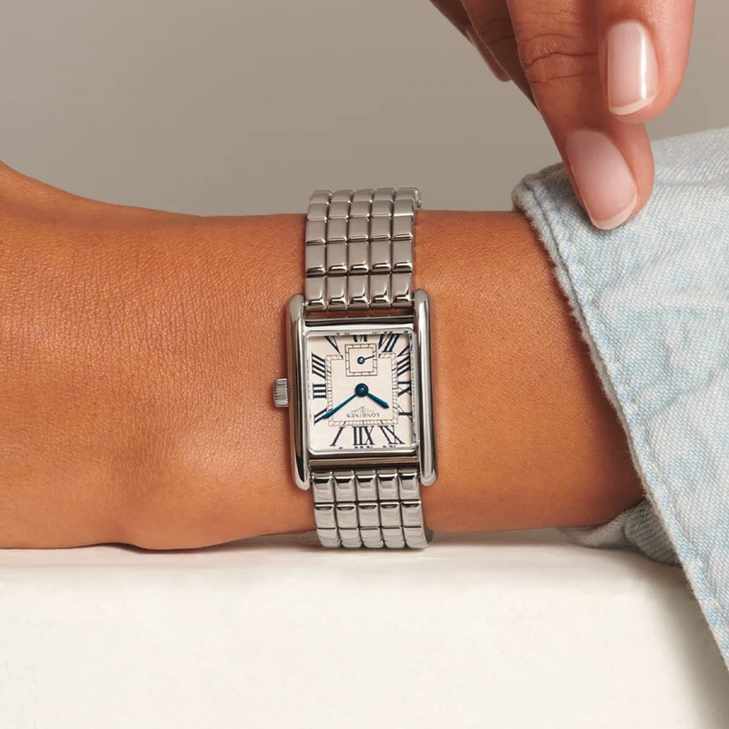 Mini DolceVita 29mm - Silver "Fliniqué" on Bracelet