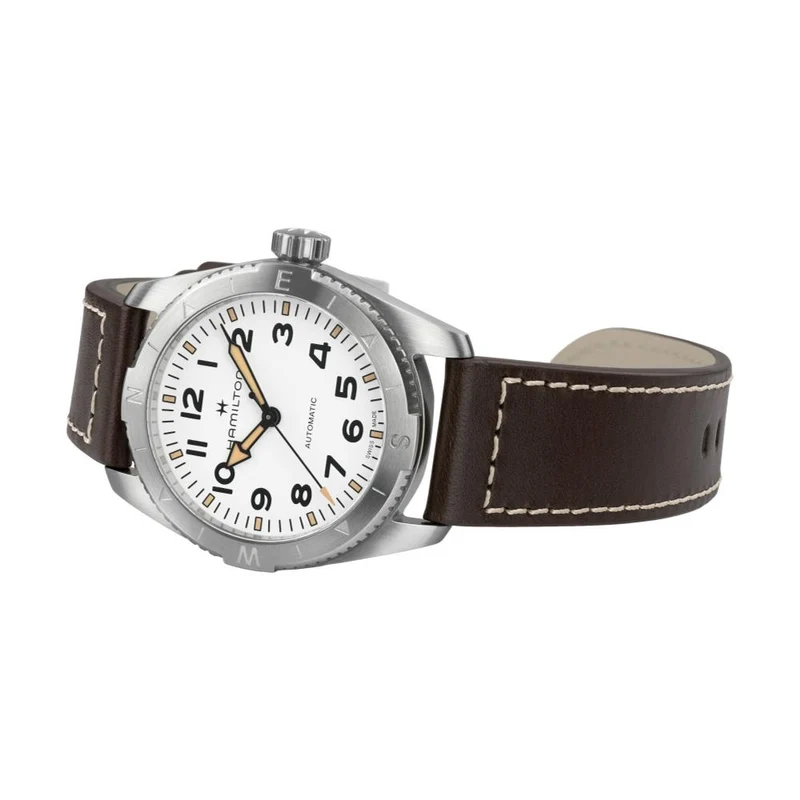 Khaki Field Expedition 41mm - White on Strap