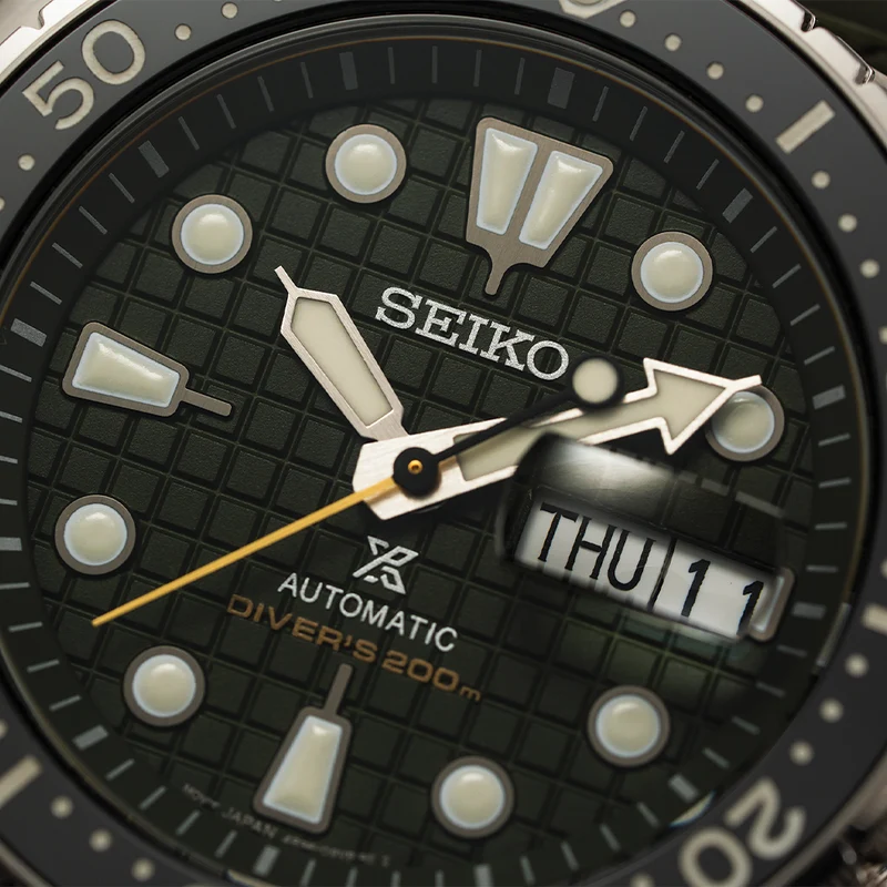 SRPE05 Prospex Automatic Diver 45mm - Green on Rubber Strap