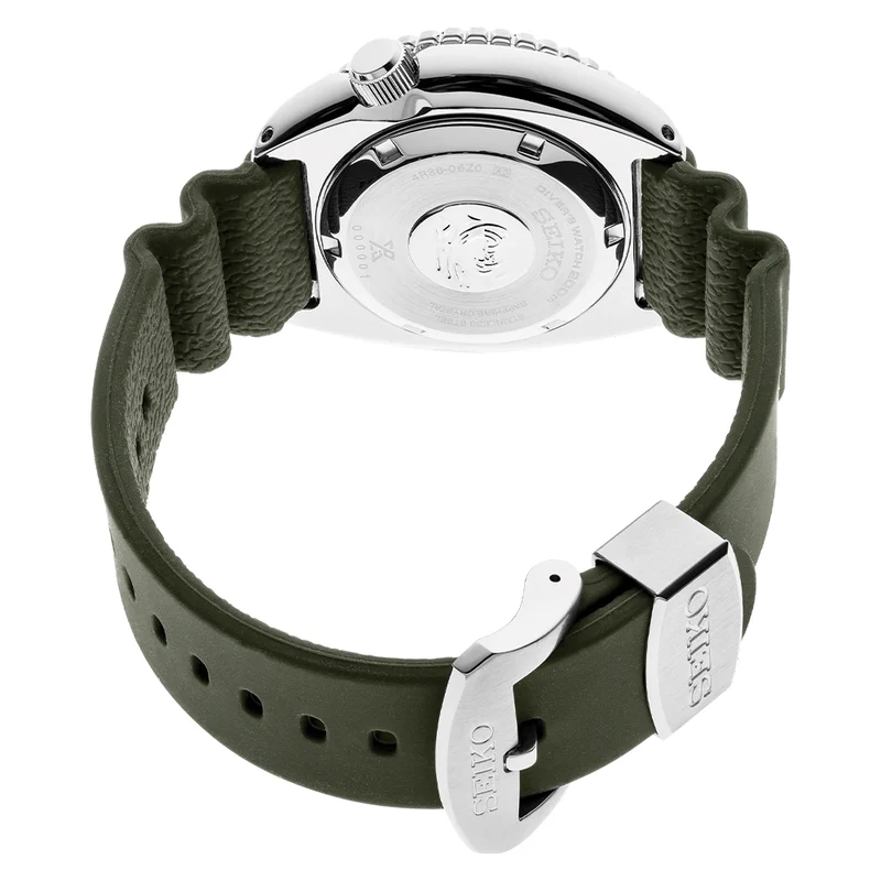 SRPE05 Prospex Automatic Diver 45mm - Green on Rubber Strap