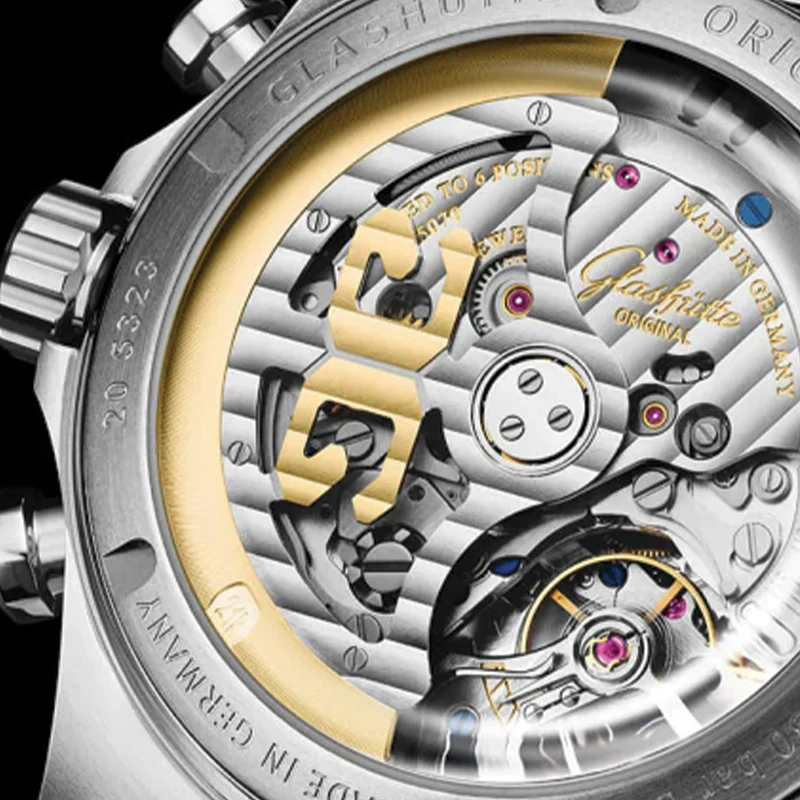 SeaQ Chronograph 43.2mm - Galvanized Silver on Rubber Strap