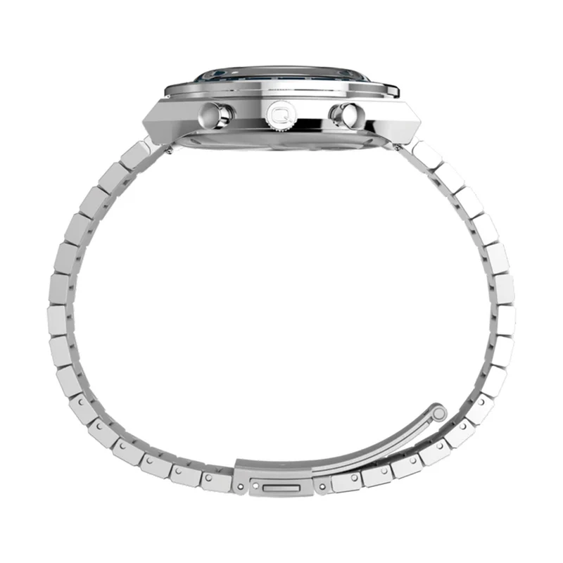 Q Timex Chronograph 40mm - Blue on Bracelet