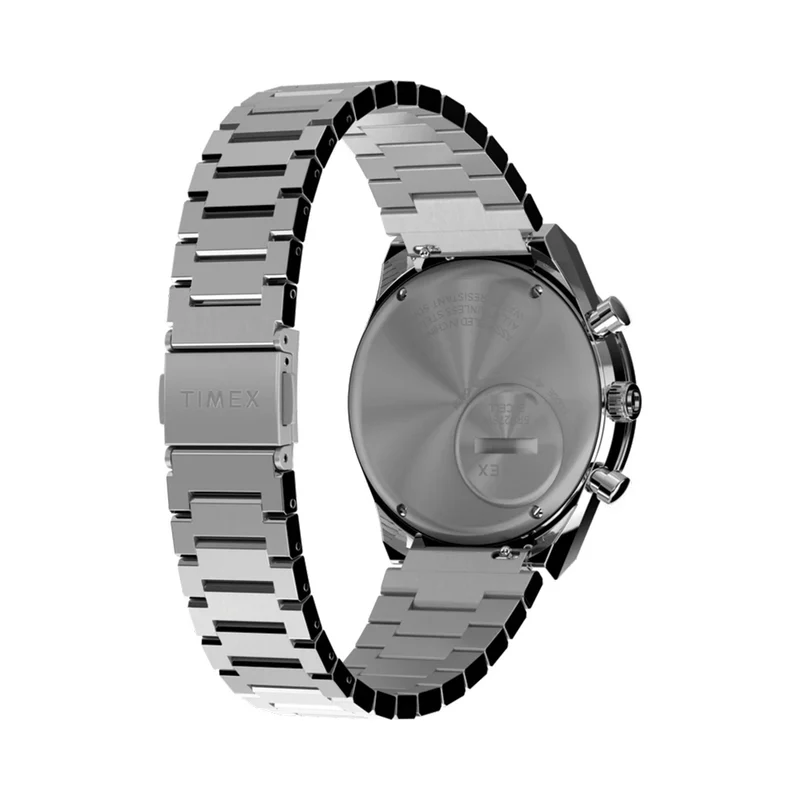 Q Timex Chronograph 40mm - Blue on Bracelet