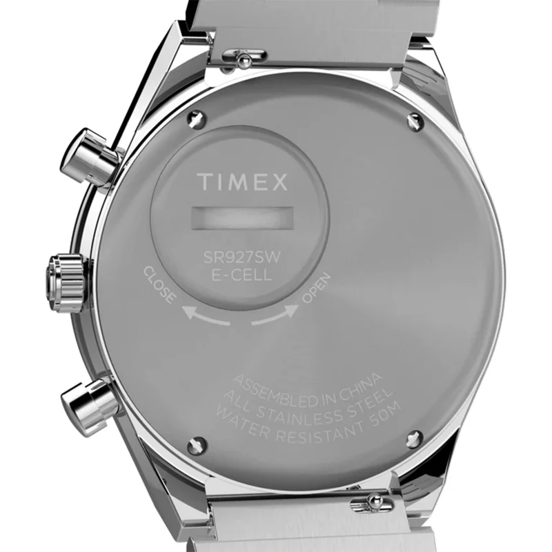 Q Timex Chronograph 40mm - Blue on Bracelet