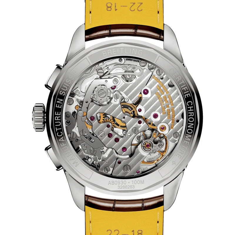 Premier B09 Chronograph 40mm - Gold on Leather Strap