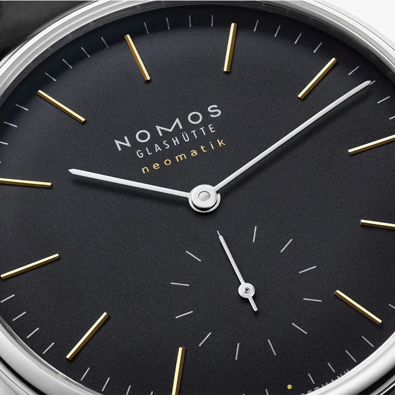 Orion Neomatik Sapphire Back 36mm - Black on Strap