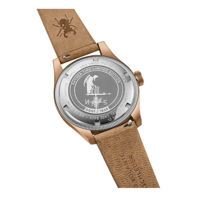 Father Time Limited Edition 40mm - White on Leather Strap