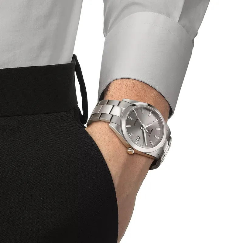 Gentleman Quartz Titanium 40mm - Grey on Bracelet