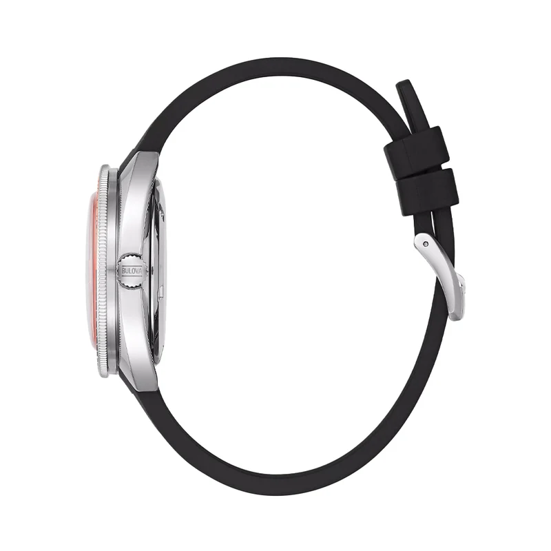Devil Diver 41mm - Orange Rubber Strap
