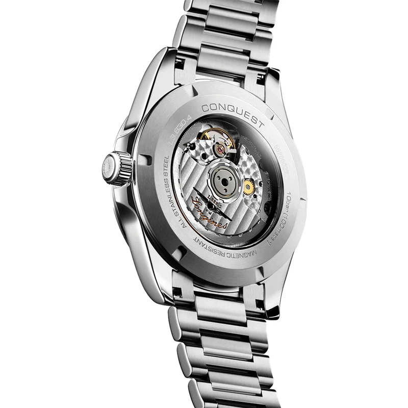 Conquest 41mm - Sunray Silver on Bracelet