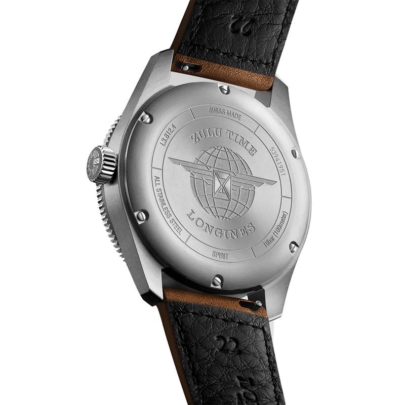 Spirit Zulu Time Green Bezel 42mm - Black on Leather Strap