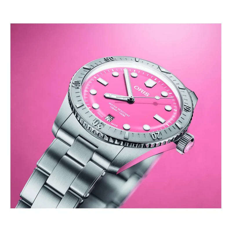 Divers Sixty‑Five 'Cotton Candy' 38mm - Pink on Bracelet