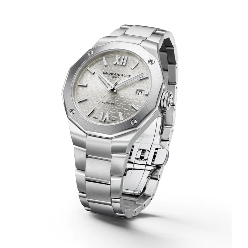 Riviera 10615 Automatic Date 36mm - Silver on Bracelet
