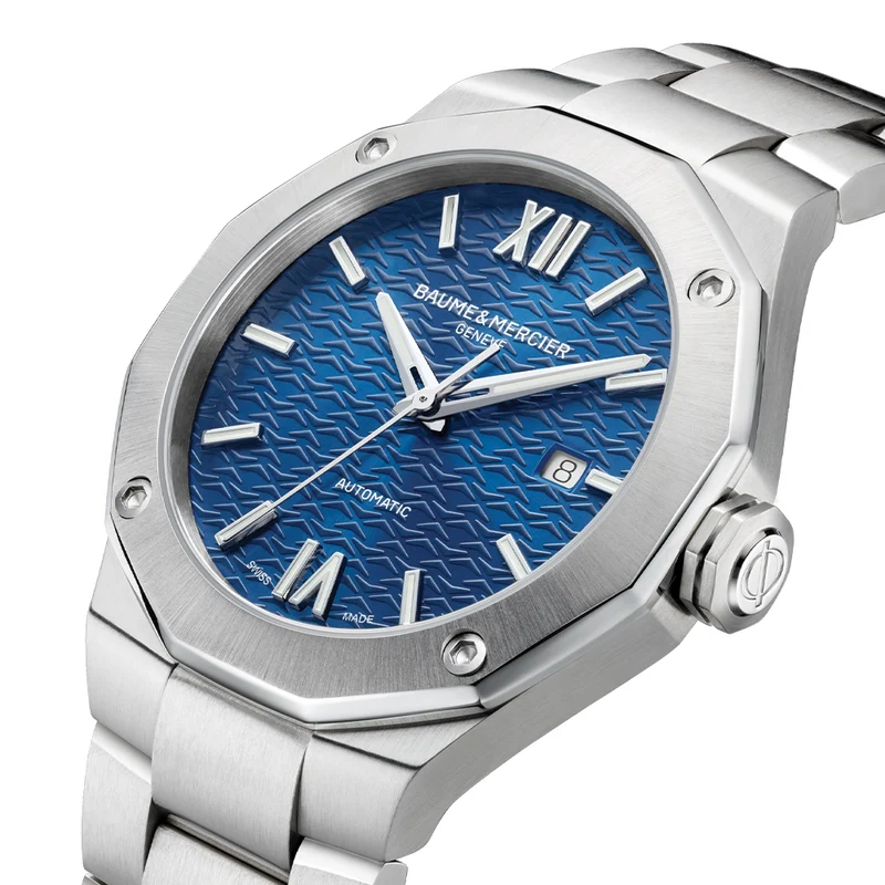 Riviera 10620 Automatic Date 42mm - Blue on Bracelet