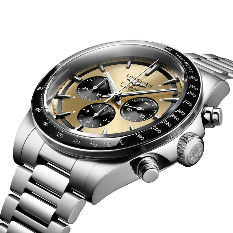 Conquest Automatic Chronograph 42mm - Gold on Bracelet