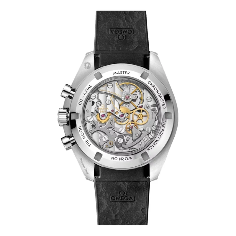 Speedmaster Moonwatch Professional Chronograph Sapphire 42mm - White on Rubber Strap