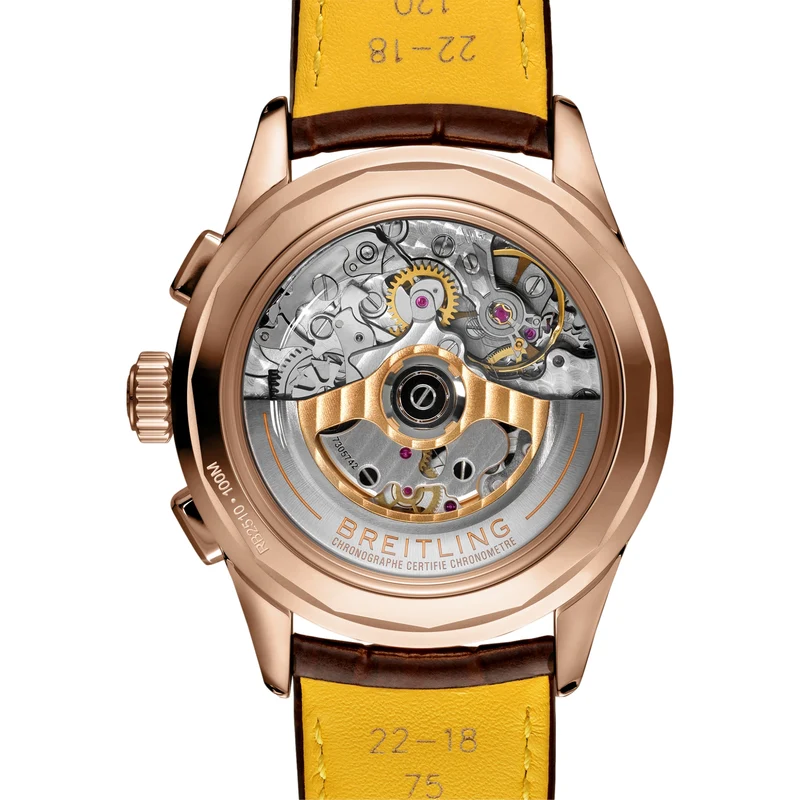 Premier B25 Datora 18k Red Gold 42mm - Ivory on Leather Strap