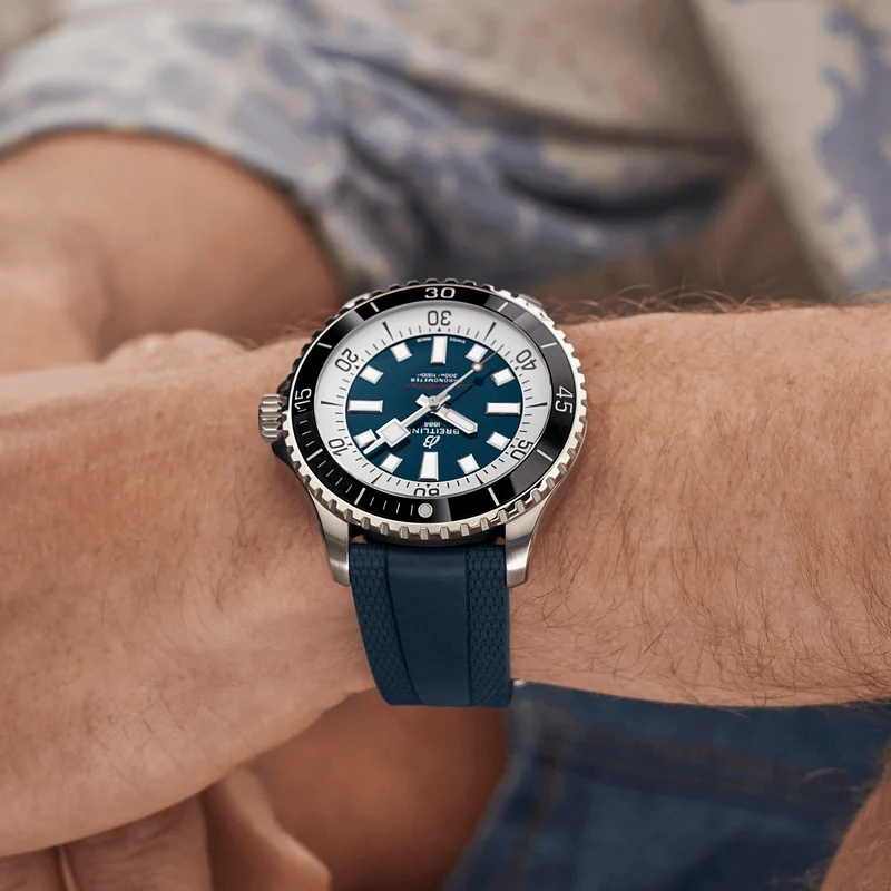 Superocean Automatic 44mm - Blue on Rubber Strap