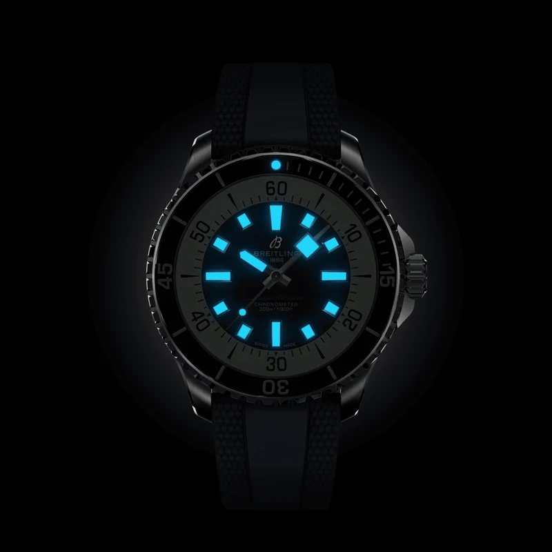 Superocean Automatic 44mm - Blue on Rubber Strap