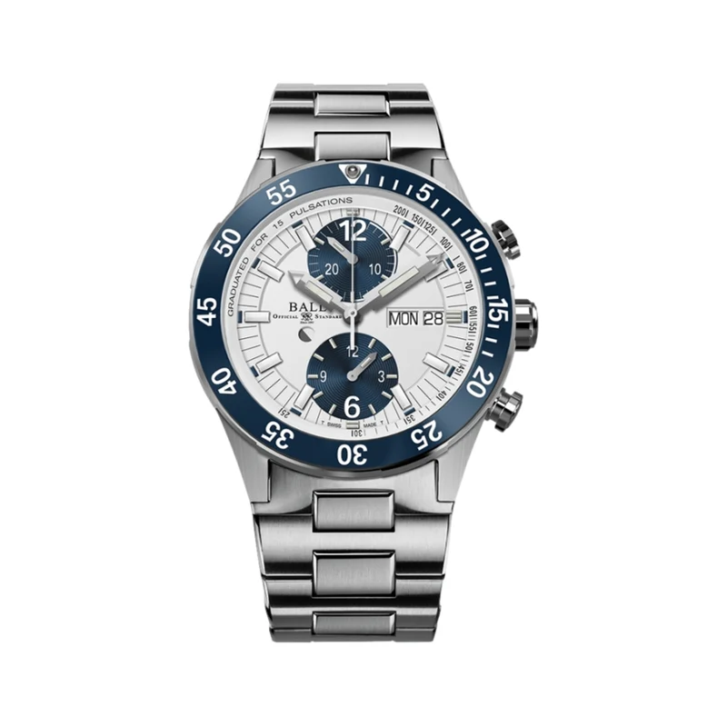 Roadmaster Rescue Chronograph 42mm - White on Bracelet