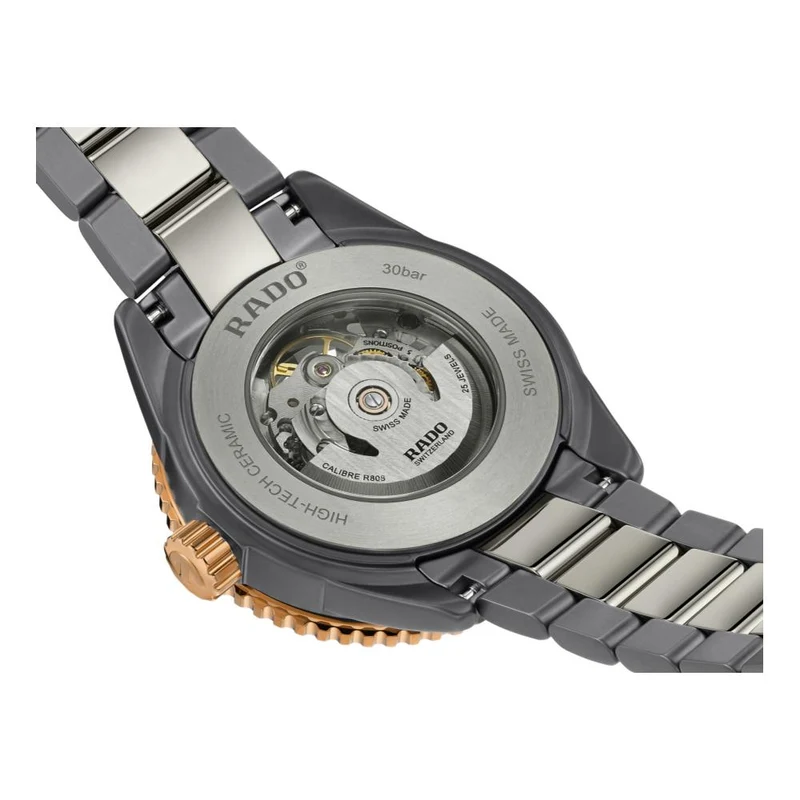 Captain Cook Automatic High-Tech Ceramic 43mm - Silver and Rose-Gold Accents on Bracelet