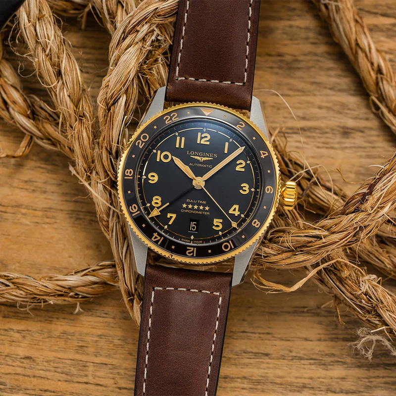 Spirit Zulu Time 39mm - Anthracite on Leather Strap