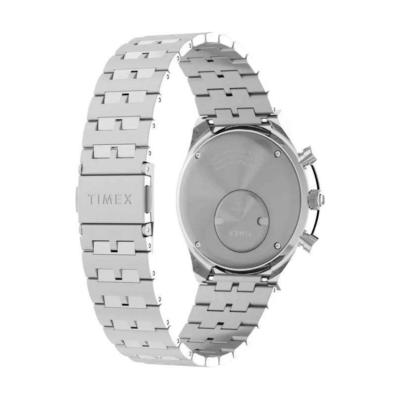 Q Timex Chronograph 40mm - Black on Bracelet