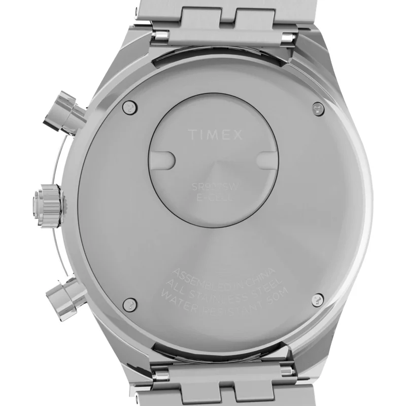 Q Timex Chronograph 40mm - Black on Bracelet