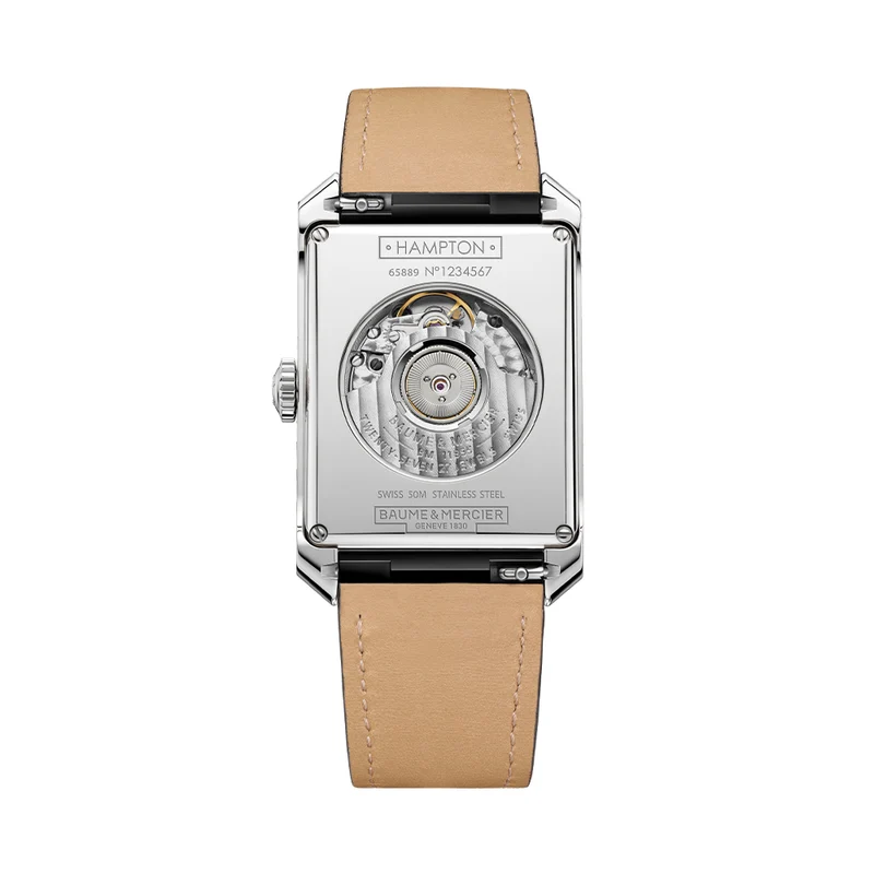 Hampton 10528 Automatic 48mm - Silver on Leather Strap