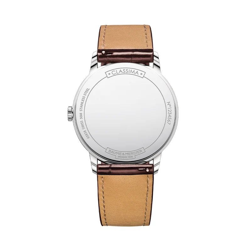 Classima 10415 Quartz 42mm - Silver on Leather Strap