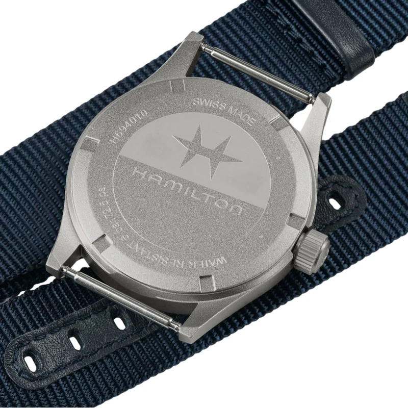 Khaki Field Quartz 38mm - Blue on One-Piece Textile Strap