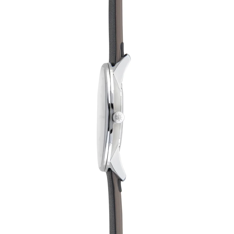 FORM Quartz 39.3mm - Silver on Leather Strap