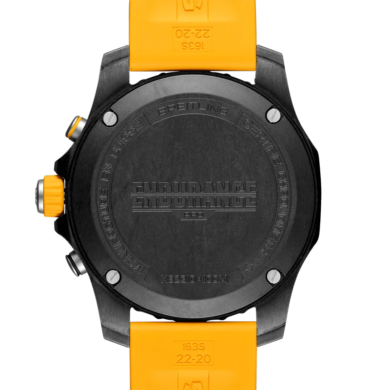 Endurance Pro Breitlight® 44mm - Black on Yellow Rubber Strap